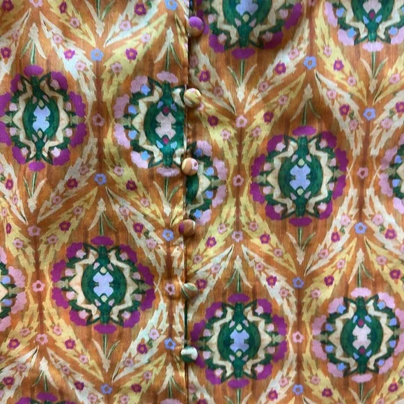 Marie Oliver Imogene Ikat style blouse.